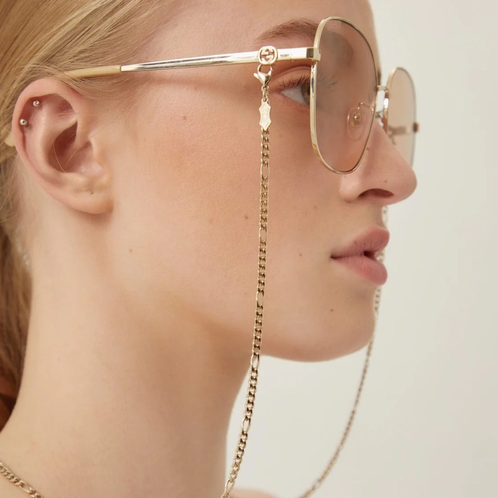 GUCCI Gold chain for sunglasses